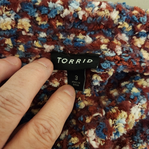 Torrid Knit Cardigan Sweater Open Front - Picture 6 of 7